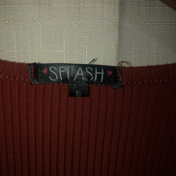 Splash Cardigan Duster Sweater Rust color Size Small - Picture 4 of 7